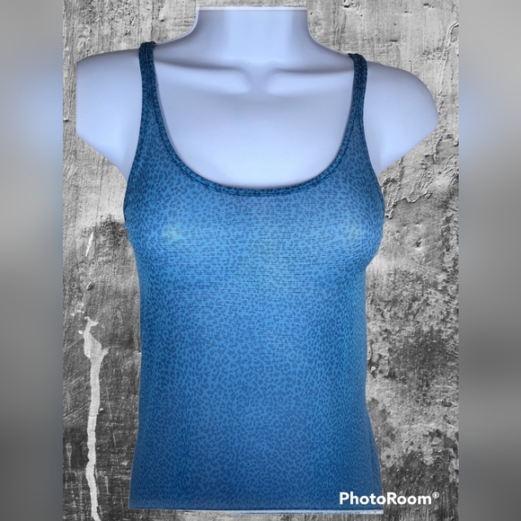 Victoria's Secret Intimates Blue Cheetah Sheer Lingerie Slip Size Small - Picture 3 of 6